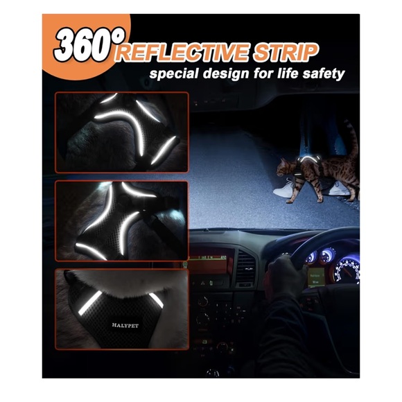 Halypet Cat Harness and Leash Set [ MAX Safety 3rd Gen ] - Picture 6 of 11